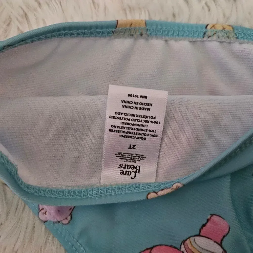 Care Bear and Disney Princess Little Mermaid Ruffle Swimsuit Bundle